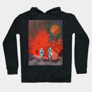 Fire Of Love - Surreal/Collage Art Hoodie